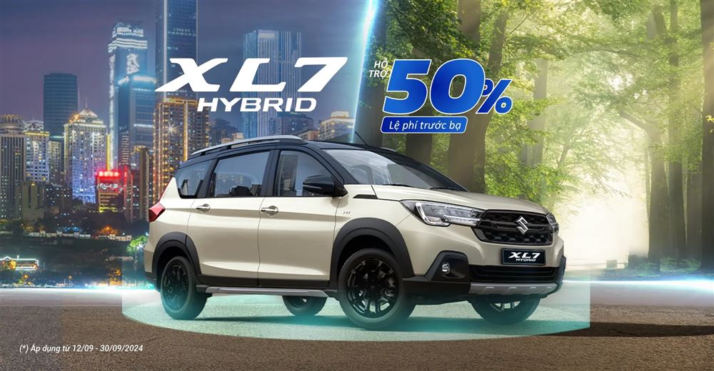 Khuyến mại đặc biệt giảm 50% lệ phí trước bạ đối với Suzuki XL7 Hybrid